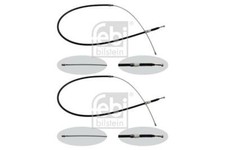 2x Brake Cable Handbrake Rear