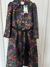 ERDEM X H＆M Jacquard long Dress Coat Woman's Size M Medium UK 12