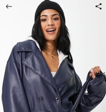 ASOS DESIGN Tall faux leather