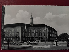 Watford  Herts town hall 1961 postcard
