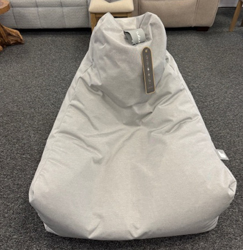 Light grey bean bag chair - bean,