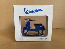 1978 Vespa PX 125, Hand Painted Tin Model, New, Boxed, Rare, V Good Cond, Blue.