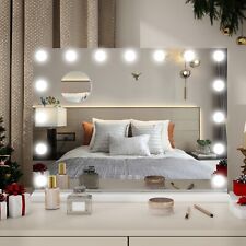 LED Hollywood Makeup Mirror Large Vanity Light Mirror with 15 Dimmable LED Bulbs