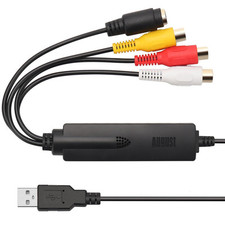 Computer USB Video Capture Adaptor Grabber Windows 10 PAL NTSC - August VGB350