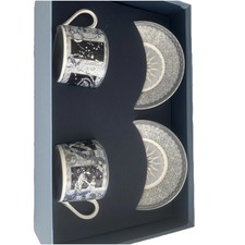 Wedgwood A Celebration Of The Millennium Teacup Saucer Set Vision & Hope Boxed