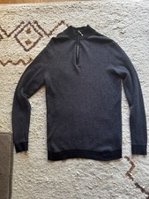 NICOLE FARHI QUARTER ZIP JUMPER MEDIUM PIT TO PIT 20 INCHES 