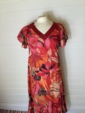 CASAMIA RED PINK FLORAL FRILL