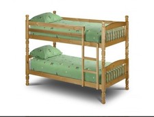 Sm Single 2ft 6” Pine Bunk beds With Mattress. Hardly Used. Integrated Ladder.