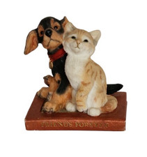 Country Artists Friends Forever Dog Cat Figurine 02282 2001 Ornament