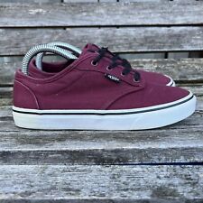 Vans Off The Wall Burgundy Red Maroon Wine Skate Trainers Shoes UK 5 EU 38