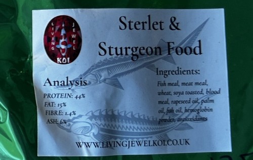 Sturgeon fish food 2mm - sturgeon,