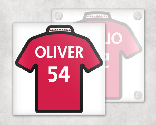 Man utd personalised glass - man,
