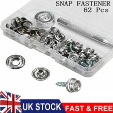 62x 15mm Boat Cover Press Stud