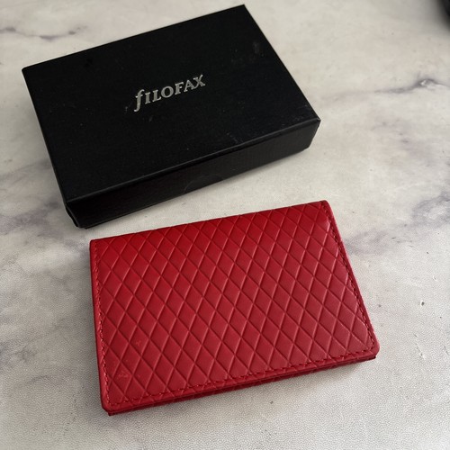 Filofax leather card wallet - leather,