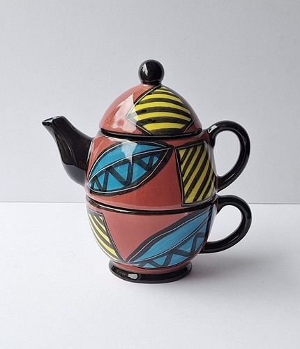 Signed studio pottery tea - signed, for