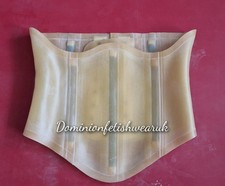 UK MADE Latex Corset Short