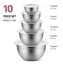 5 Pcs Stainless Steel Mixing