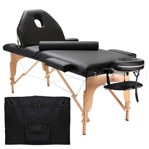 Portable massage table with - massage,