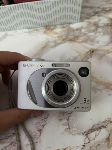 Silver sony cybershot - silver,