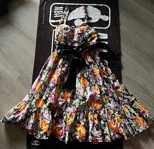 Candie floral cotton satin - floral,