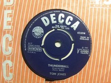 Tom Jones – Thunderball 1965 7” Decca F 12292