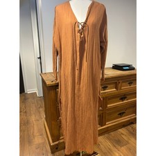 ZARA Sz S-M Burnt Orange Gauze