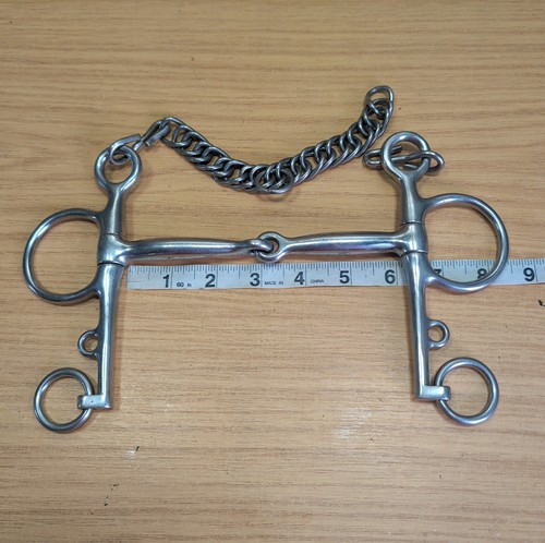 Single jointed pelham bit - 6",