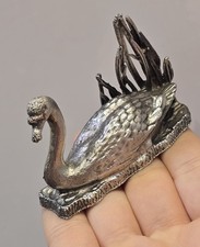 Vintage Silver Plated Swan