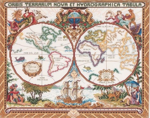 Janlynn olde world - world, map