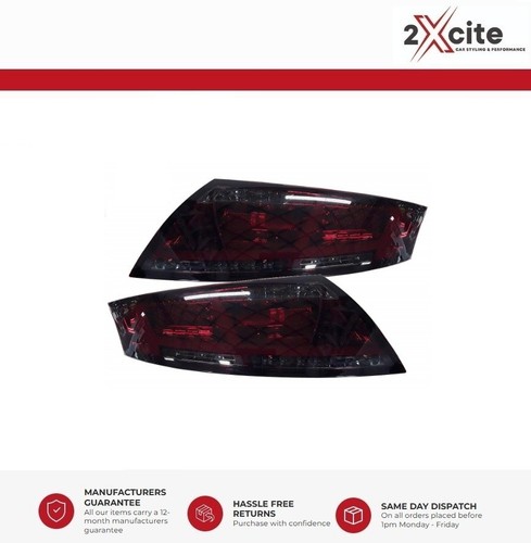 Led red smoked rear - &,