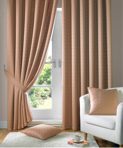 Pair curtains latte - of,