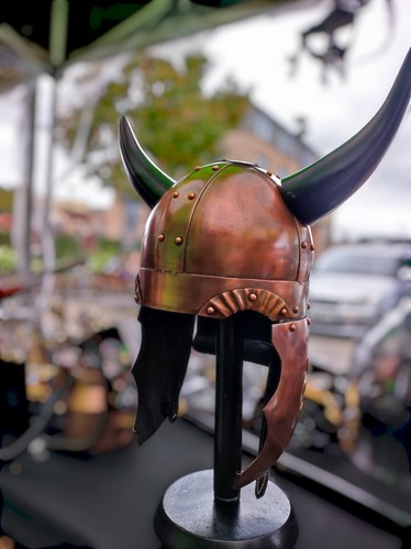 Viking warrior helmet horns - helmet, w/horns