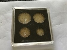 1896 Queen Victoria  Veiled Head Maundy Set E.F, Grade In Case