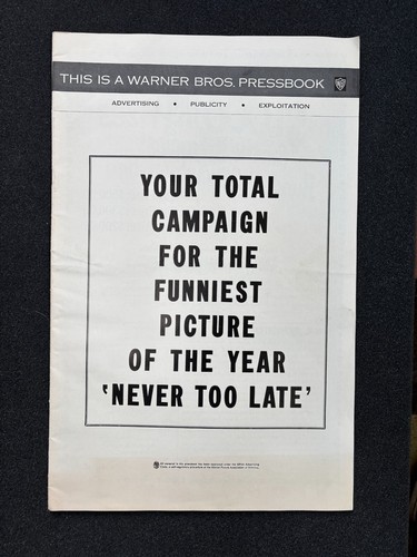 Never too late - too, (warner