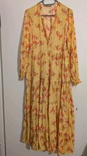 Zara yellow maxi dress floral - yellow,