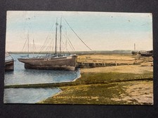 Slaughden Quay Aldeburgh Suffolk Vintage Postcard M5