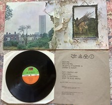 Led Zeppelin - IV LP UK 1971 green/orange Atlantic + inner gfld A2/B2