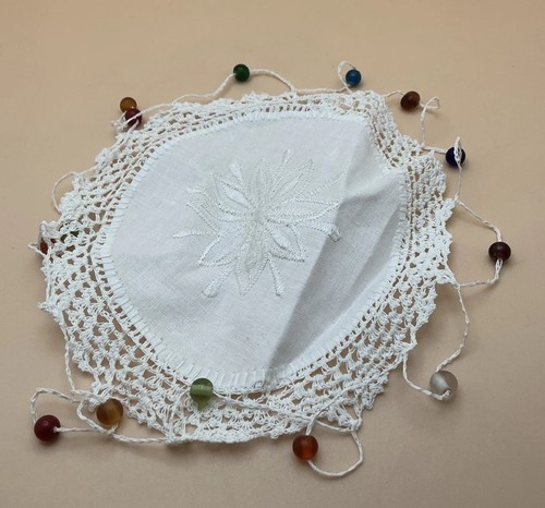 Vtg embroidered milk jug - vtg,