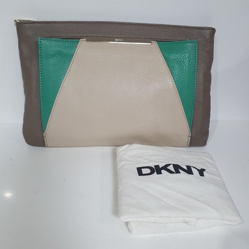 Dkny real leather handbag - real,
