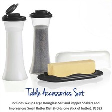 TUPPERWARE HOURGLASS SALT &
