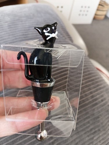 Rare amelia art glass - glass, cat