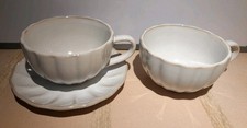 Pair Crofton Stoneware Fluted