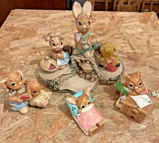 Vintage Pendelfin Stand & 6