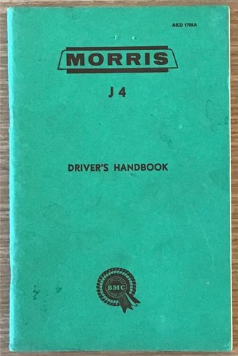 Morris drivers handbook - j4,