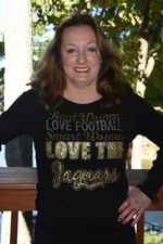 Jaguars rhinestone shirt or