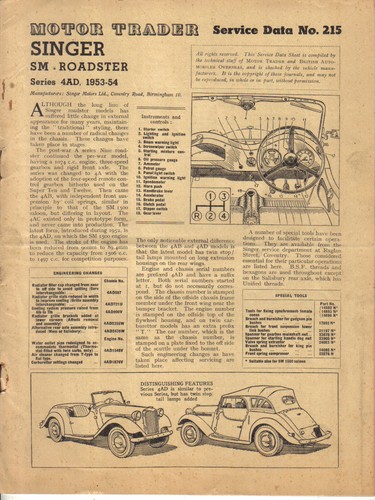 Singer roadster series 4ad - sm,