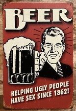 Beer quote funny - quote, metal