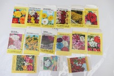15 vintage used seed packets -