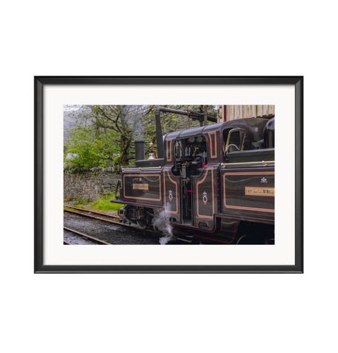 Steam train print ffestiniog - train, print: