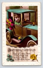 Children: Girl In A Toy Car